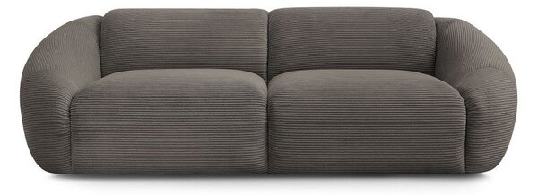 Кафяво-сив диван от рипсено кадифе 250 cm Tina – Bobochic Paris