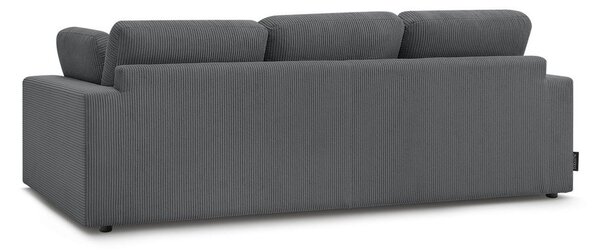 Тъмносив диван от рипсено кадифе 250 cm Belair – Bobochic Paris