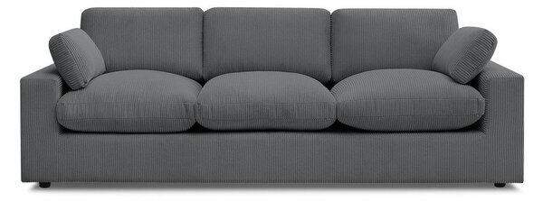 Тъмносив диван от рипсено кадифе 250 cm Belair – Bobochic Paris