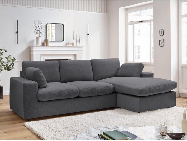 Тъмносив ъглов диван Belair – Bobochic Paris