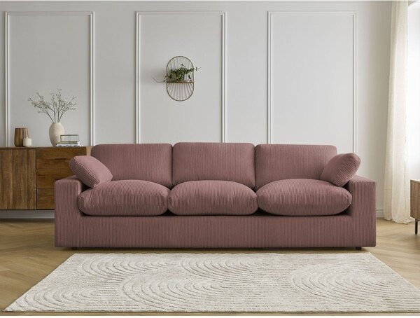 Розов диван от рипсено кадифе 250 cm Belair – Bobochic Paris