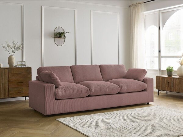 Розов диван от рипсено кадифе 250 cm Belair – Bobochic Paris