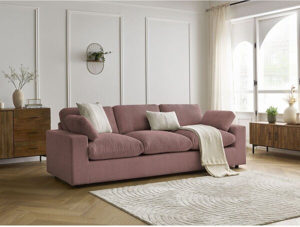 Розов диван от рипсено кадифе 250 cm Belair – Bobochic Paris