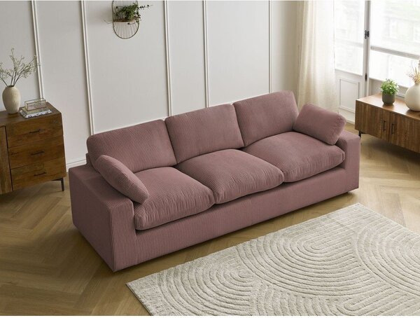 Розов диван от рипсено кадифе 250 cm Belair – Bobochic Paris