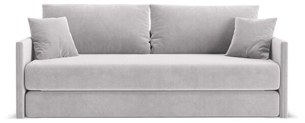 Светлосив кадифен сгъваем диван 209 cm Shannon – Cosmopolitan Design