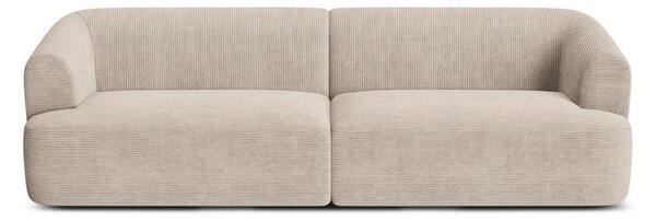 Светлокафяв диван от рипсено кадифе 255 cm Campi – Cosmopolitan Design