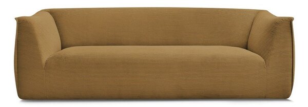 Диван от рипсено кадифе в цвят горчица 242 cm Giorgia – Bobochic Paris