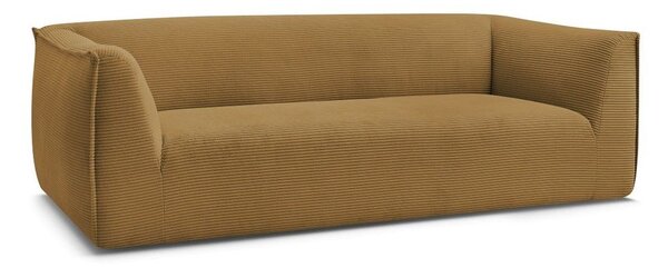 Диван от рипсено кадифе в цвят горчица 242 cm Giorgia – Bobochic Paris