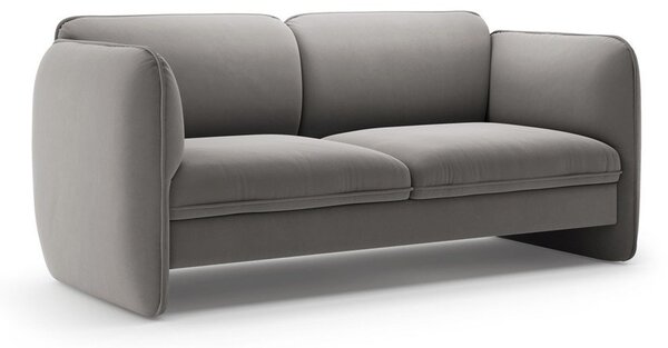Тъмносив кадифен диван 168 cm Georgia – Micadoni