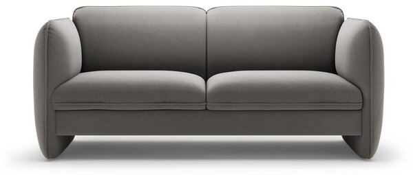 Тъмносив кадифен диван 168 cm Georgia – Micadoni