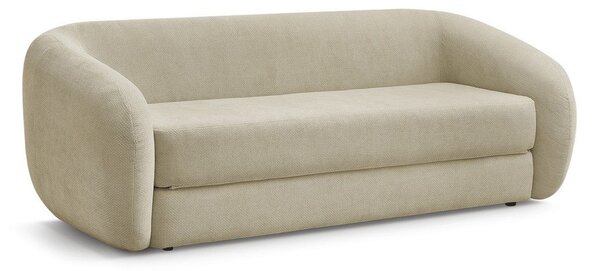 Кафяво-сив шенилов сгъваем диван 228 cm Neyo – Bobochic Paris