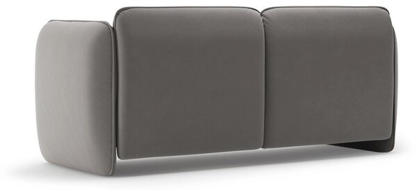Тъмносив кадифен диван 168 cm Georgia – Micadoni