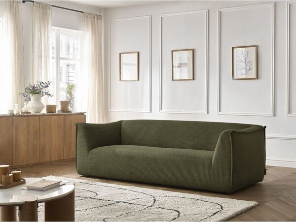 Зелен диван от рипсено кадифе 242 cm Giorgia – Bobochic Paris