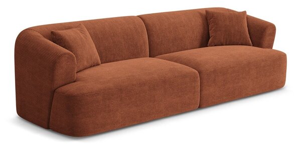 Теракотен диван от рипсено кадифе 255 cm Campi – Cosmopolitan Design