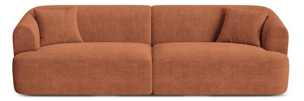 Теракотен диван от рипсено кадифе 255 cm Campi – Cosmopolitan Design