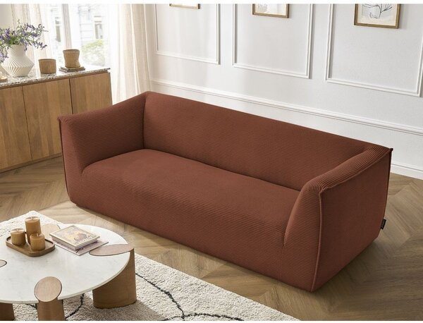 Оранжев диван от рипсено кадифе 242 cm Giorgia – Bobochic Paris