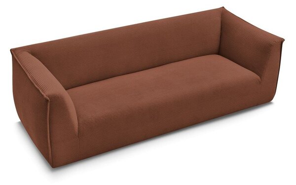 Оранжев диван от рипсено кадифе 242 cm Giorgia – Bobochic Paris