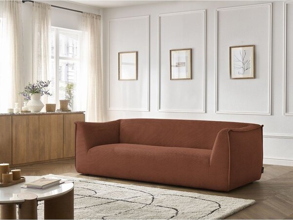 Оранжев диван от рипсено кадифе 242 cm Giorgia – Bobochic Paris