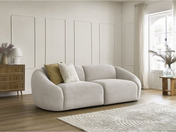 Бежов диван от рипсено кадифе 250 cm Tina – Bobochic Paris