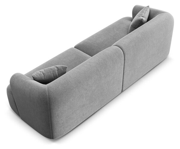 Светлосив кадифен диван 255 cm Campi – Cosmopolitan Design