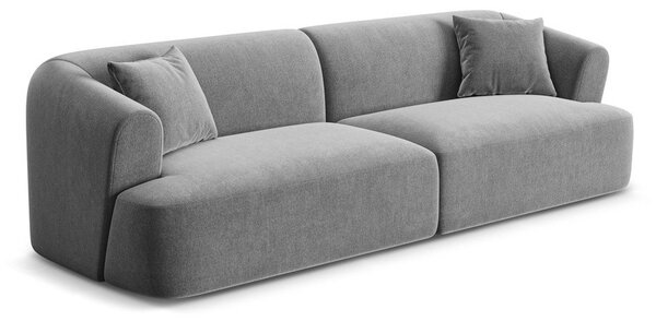 Светлосив кадифен диван 255 cm Campi – Cosmopolitan Design