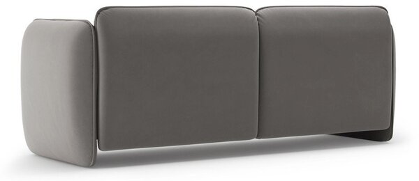 Тъмносив кадифен диван 204 cm Georgia – Micadoni
