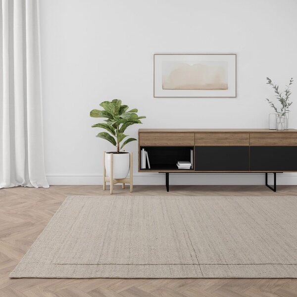 Кремав ръчно изработен вълнен килим 160x230 cm Larson – Asiatic Carpets