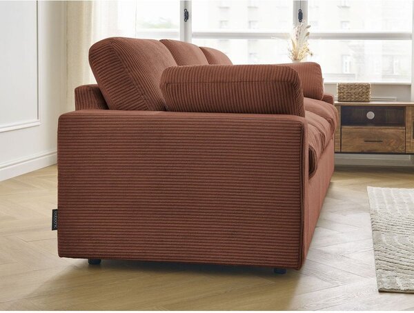 Оранжев диван от рипсено кадифе 250 cm Belair – Bobochic Paris