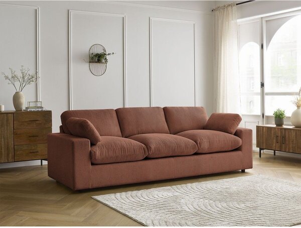 Оранжев диван от рипсено кадифе 250 cm Belair – Bobochic Paris