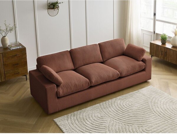 Оранжев диван от рипсено кадифе 250 cm Belair – Bobochic Paris