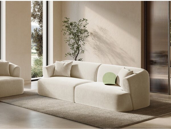 Бежов кадифен диван 255 cm Campi – Cosmopolitan Design