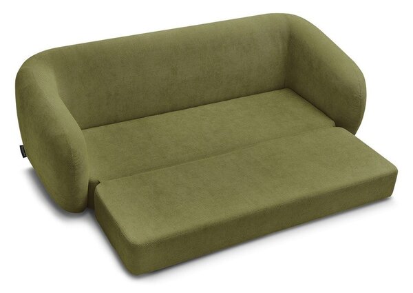 Зелен шенилов сгъваем диван 228 cm Neyo – Bobochic Paris