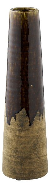 Кафява керамична висока ваза (височина 39 cm) – House Nordic