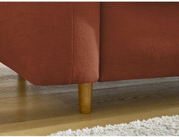 Оранжев диван за ежедневно спане/сгъваем 220 cm Cocoone – Bobochic Paris