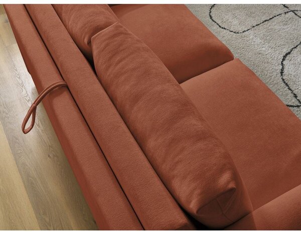 Оранжев диван за ежедневно спане/сгъваем 220 cm Cocoone – Bobochic Paris