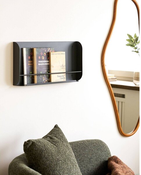 Тъмносив метален стенен рафт 60 cm Volterra – House Nordic