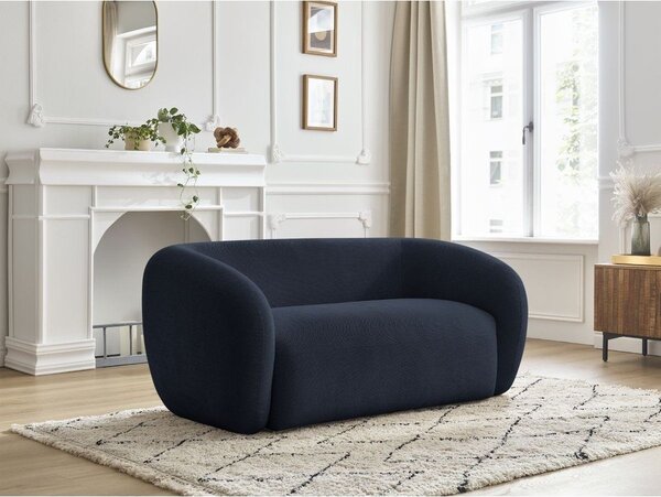 Тъмносин шенилов диван 160 cm Celine – Bobochic Paris