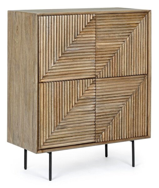 Шкафче от масивно манго в естествен цвят 92x110x40 cm Darsey – Bizzotto
