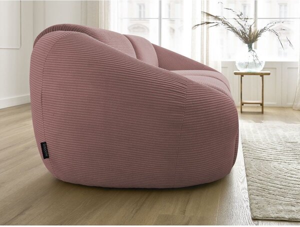 Розов диван от рипсено кадифе 250 cm Tina – Bobochic Paris