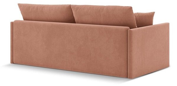 Розов кадифен сгъваем диван 209 cm Shannon – Cosmopolitan Design