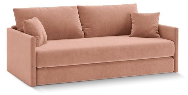 Розов кадифен сгъваем диван 209 cm Shannon – Cosmopolitan Design