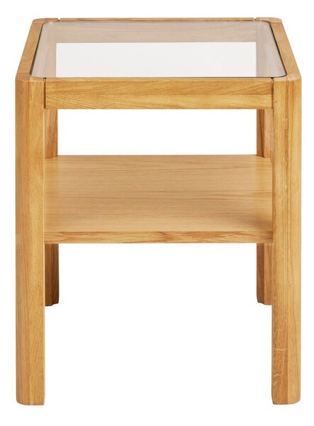 Странична масичка със стъклен плот 40x40 cm Lourmarin – House Nordic