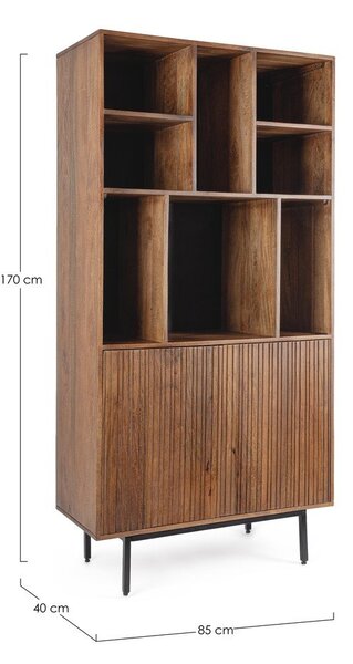 Шкафче от масивно манго в естествен цвят 85x170x40 cm Tadita – Bizzotto