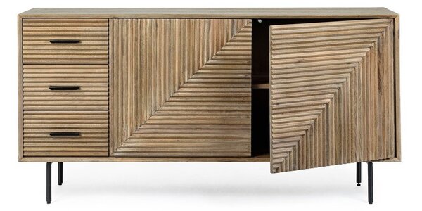 Скрин от масивно манго в естествен цвят 160x83x40 cm Darsey – Bizzotto
