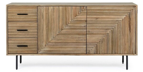 Скрин от масивно манго в естествен цвят 160x83x40 cm Darsey – Bizzotto