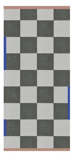 Тъмнозелен/кремав килим подходящ за пране 70x150 cm Square – Mette Ditmer Denmark