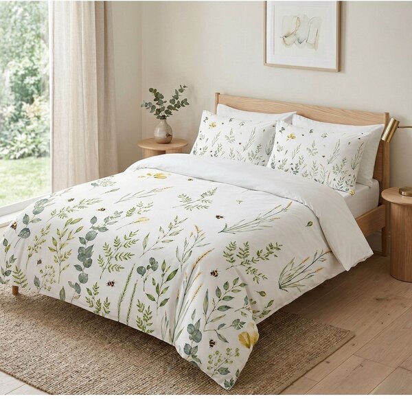 Бяло единично спално бельо 200x140 cm Gardenia – Mijolnir