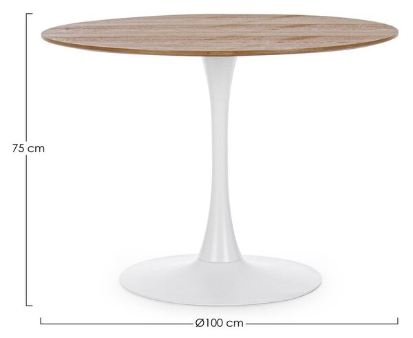 Кръгла трапезна маса ø 100 cm Bloom – Bizzotto