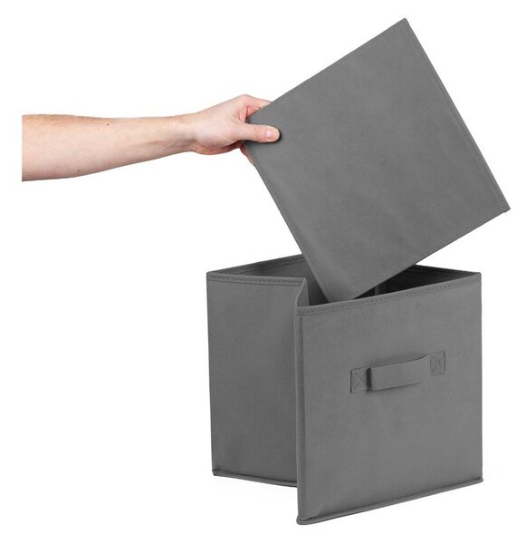 Тъмносива пластмасова кутия за съхранение 31x31x31 cm – Compactor