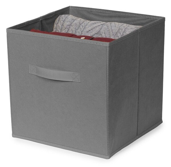Тъмносива пластмасова кутия за съхранение 31x31x31 cm – Compactor
